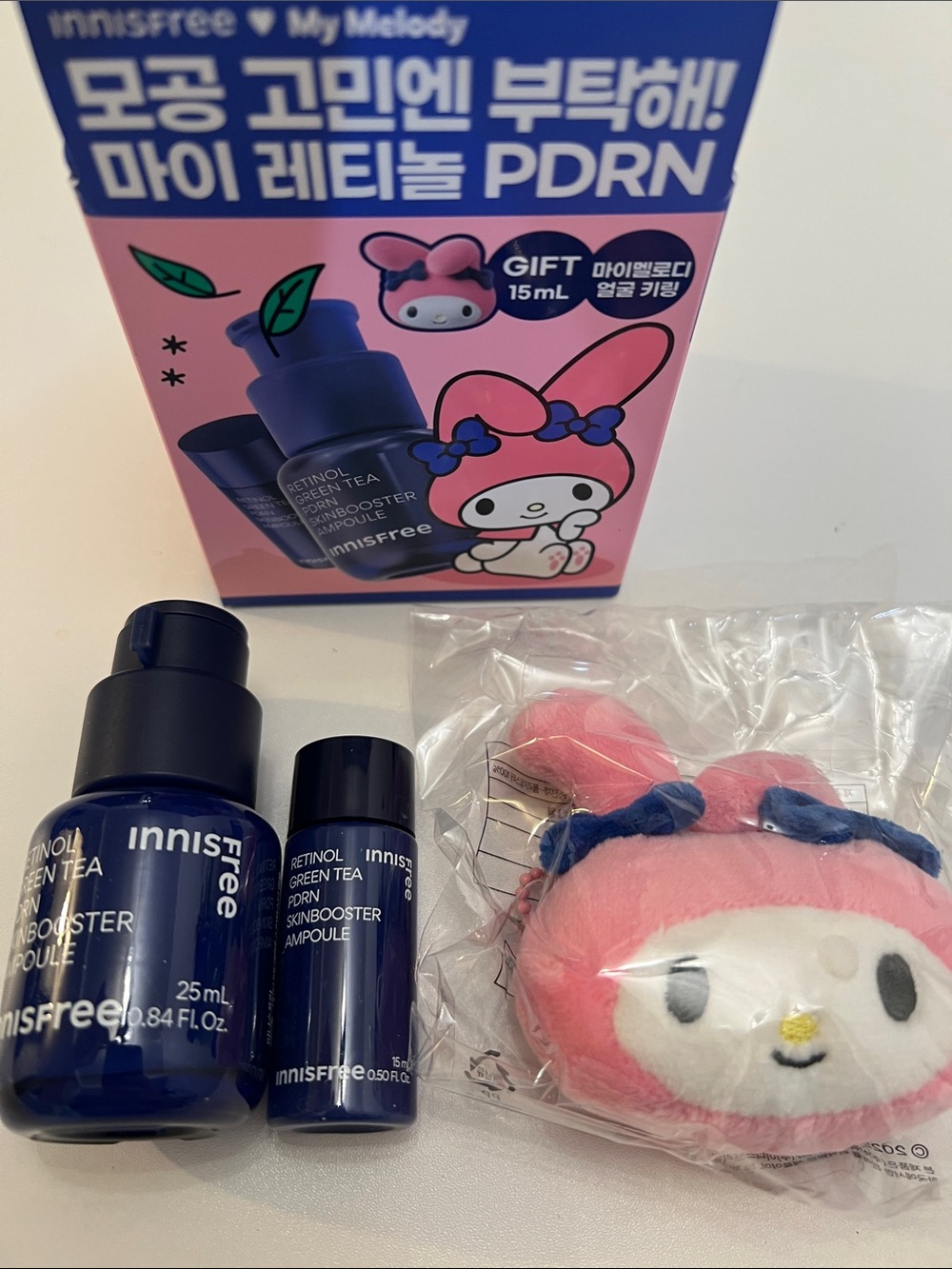 Innisfree My Melody Retinol Green Tea PDRN Skin Booster Serum - Limited Edition